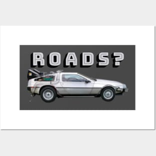 8 Bit Delorean Posters and Art